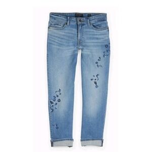 Lucky Brand Womens Jeans 6 28 Sweet Crop Claire Floral Embroidered  Y2k Boho